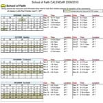 School of Faith Calendar